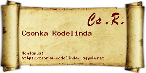 Csonka Rodelinda névjegykártya
